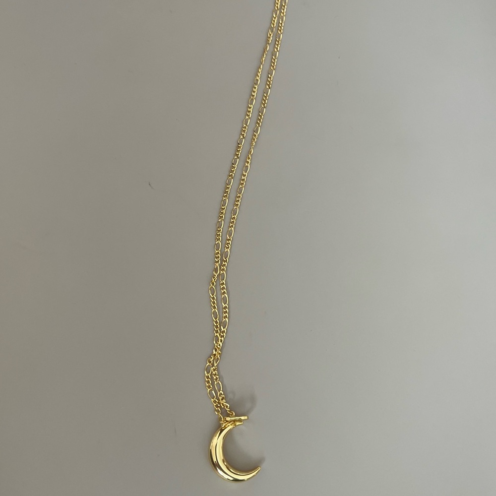 brand new gold evry jewels moon necklace